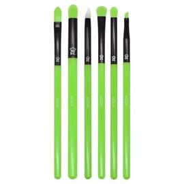 MODA Neon Green 6pc Eye Kit – Vibrant Vegan Makeup Brushes for Bold Eye Looks