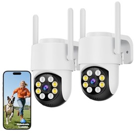 2PCS C?mara de Seguridad Exterior Wifi 2.4ghz