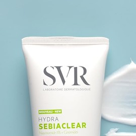 SVR Sebiaclear Hydra Crema Hidratante Reparadora para Piel con Tendencia al Acné, 40 ml