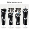 Pack of 6 replacement shaving heads compatible with Philips razors,