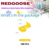 REDGOOSE 100PCS Solderless Quick Splice Wire Connectors, 12-10 AWG Lock