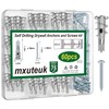 mxuteuk Pack of 60 #8 Self-Drilling Zinc Alloy Drywall Dowels