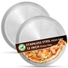 Kevenal Stainless Steel Pizza Pans 12 inch, Pizza-Pan for Oven,