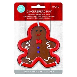 R & M International Gingerbread Soft Grip Cookie Cutter, one size, Brown