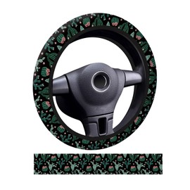 ADQWIOVL Car Steering Wheel Cover, Universal 15 Inch Neoprene Non-Slip Steering Wheel Covers, Funny Car Accessories for Women Men Fit Auto, Suvs, Truck Cute Cactus