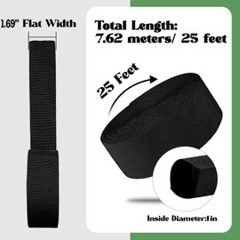 25FT Nylon Protective Sleeve Sheath Cable Cover Welding Tig Torch Hydraulic Hose Cover, Nylon Abrasion Resistant Flame Retardant Cable Cover for Chain, Rod Welding Cable, 1" ID, Black