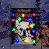 Christmas Garden Flag Lighted Xmas French Bulldog Flags for Outside