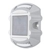 Solar Deck Lights Silver Aluminium Alloy High Brightness LED Solar