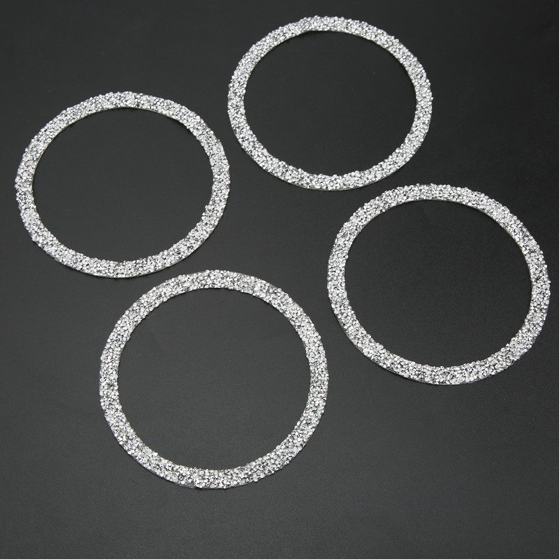 4PCS Bling Car Speaker Cover Vehicle Door Audio Speaker Reflective