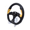 TIYPEOR D-Shaped Racing Adventure Car Steering Wheel 13"/320mm Flat Drift