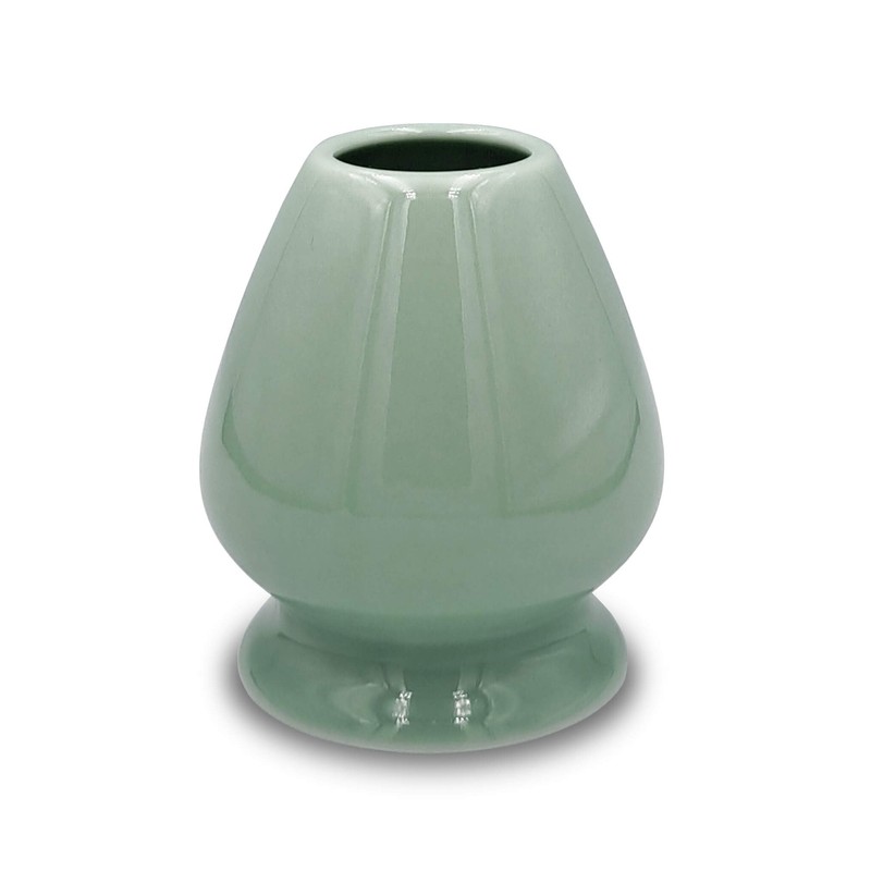 MATCHA PASSION Broom Holder Kusenaoshi Green Ceramic for Japanese Tea