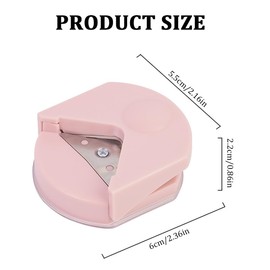 2 Pieces Corner Rounder, Portable Corner Punch, Corner Cutter, Mini Corner Round, Portable Stainless Steel Corner Cutter for Laminating Pouches, Paper, Photo Cards, Scrapbooking, Crafts, DIY