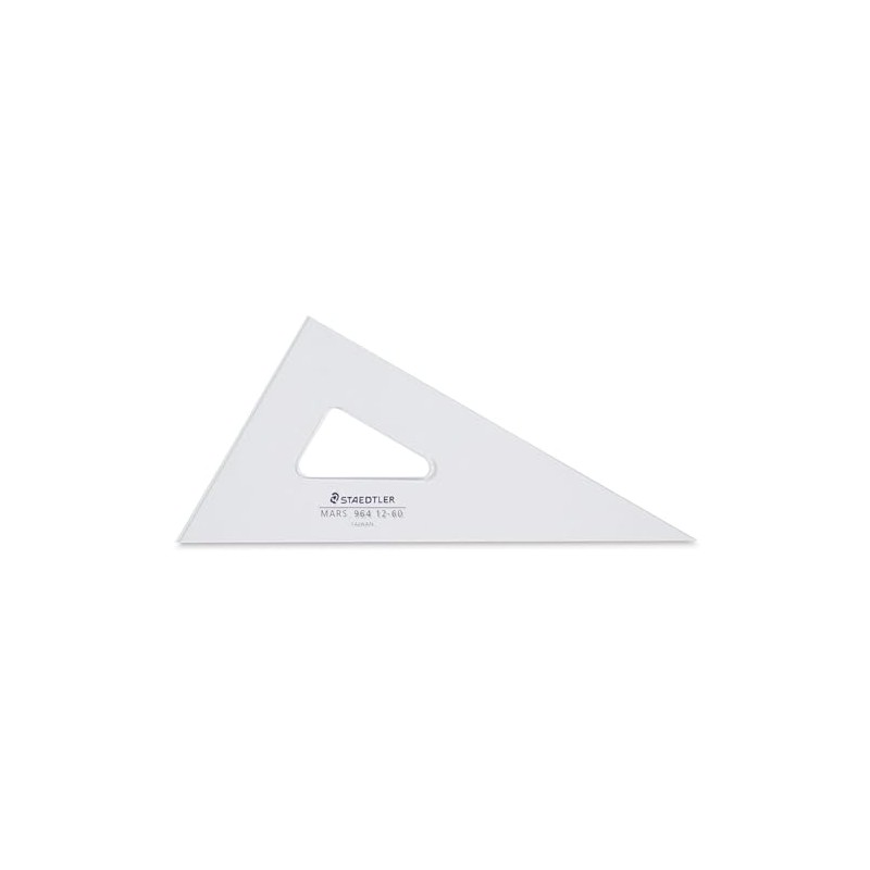 Mars Clear Triangle 12-Inch 30°/60°