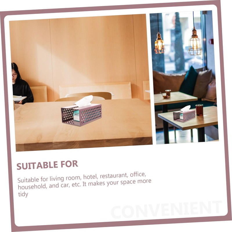Alipis Compact Wall-Mounted Paper Holder Tissue Box Napkin Container Hides