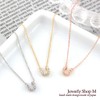 Mini Mini Pave Horseshoe Necklace, Quartz