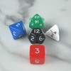 Platonic Jumbo Dice Assorted Colors with Numbers 24mm (15/16in) Set