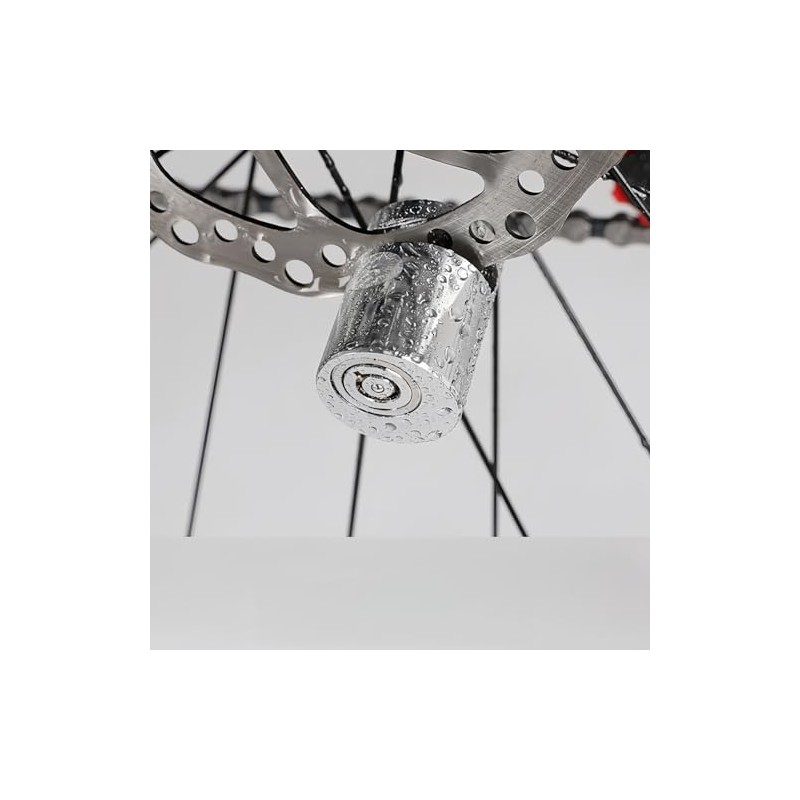 Brake Disc Lock with Reminder Cable for Theft Protection, Stretchable