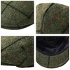 FEINION Men's Wool Tweed Newsboy Ivy Cap Gatsby Golf Flat
