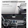 Pigenius Windshield Sunshade for Freightliner Cascadia 2008-2017 (Classic Body), Reversible