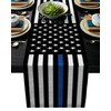 ARTSHOWING American Table Runners 13x90inch Decorative Table Runner for Dinner