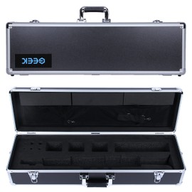 GEEK Professional Hard Case for Yamaha Digital Saxophone YDS-150 Suitcase Digital Wind Instrument Handled Case Full Protection Big Volume Packing YDS150 Body Batteries Accessories (YDS-150&Silver)