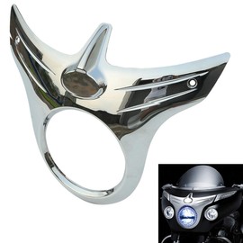 TCMT Headlight Fairing Bezel Fits For Indian 2015-2024 Roadmaster 2018-2020 Chieftain Classic 2018-2020 Roadmaster Elite 2017-2018 Roadmaster Classic Chieftain Limited 2014-2018 Chieftain
