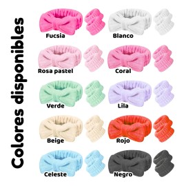 Banda Diadema Cabello Muñequeras Cuidado Facial Skin Care F                                                                                           