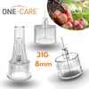 ONE-CARE Agujas Para Bolígrafos, 31 G X 8 Mm, Caja