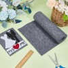BENECREAT 118x9.4Inch Gray Felt Roll, Fabric Sheets Soft Woven Nonwoven
