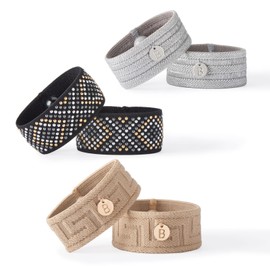 Blisslets Acupressure Relief Band - Classics Pack (Small) - Stylish Wellness Bracelets for Queasiness Relief | Travel, Pregnancy, Cruise