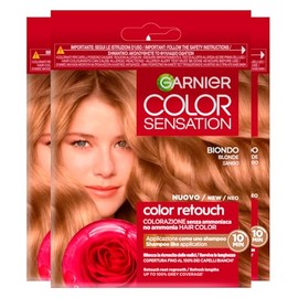 Garnier Color Sensation Color Retouch Permanent Hair Dye - Covers 100% White Hair - Blonde - 3 Colours