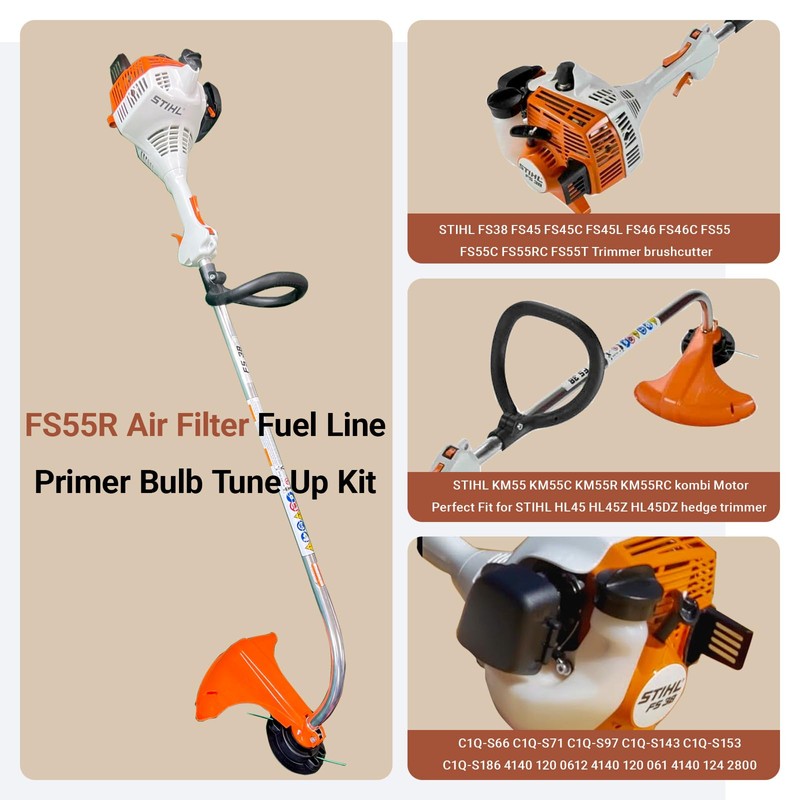 Ownengin FS38 FS55R Air Filter Fuel Line Tune Up Kit