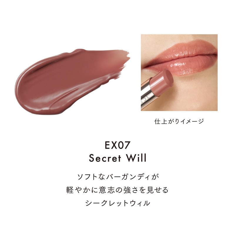 LUNASOL FUSING COLOR LIPS EX07 Secret Will [Lipstick] Long Lasting