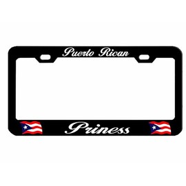 Puerto Rican Princess Puerto Rico License Plate Frame/Car Accessories Car Tag Holder