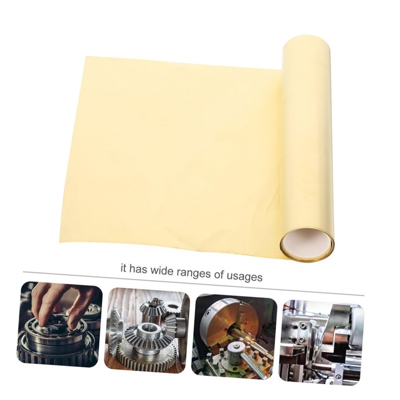 Ciieeo 1 Roll High Hardness Brass Foil Sheet Thick Wide