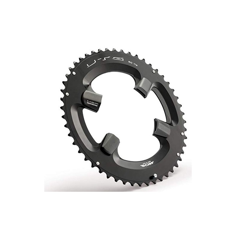 Miche Unisex's Ultegra/105 11 Speed Chainring, Black, 53t