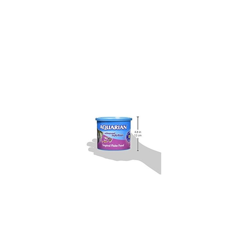 API AQUARIAN Complete Nutrition, Aquarium Tropical Fish Food, Flakes, 200