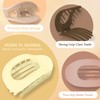Duckbill Hair Clips for Women, 4+2Pcs Non-Slip Matte Round Flat