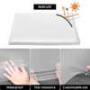 QWORK® 2 x 10M Extra Thick Clear Plastic Sheeting, Waterproof