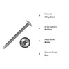 (50, 4.8 x 60mm) Baypole Screws Self Drilling PH2 Wafer