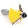 12 Pcs Router Bit Yellow Carbide Cemented Woodworking Milling Cutter