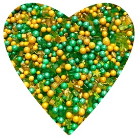 COOL MOM SPRINKLES St Patrick's Day Sprinkles (4 oz.) – Themed Sprinkles for Decorating St Patricks Cakes, Cupcakes, Cookies & Desserts – Mixed in the USA / Gluten-Free (St. Patrick's Sugar &