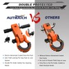 AUTMATCH Shackle Hitch Receiver 2 Inch - 3/4" D Ring