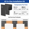 2-Pack 6x6 End Post Cap Tie Brackets (Actual 5.5"), Ultra-Heavy