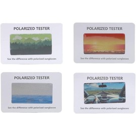 Test Tool Little Card for Polarized Sunglasses,Portable Polarization Sunglasses Tester,Polarized Glasses Check Paper 60 * 40mm 4pcs