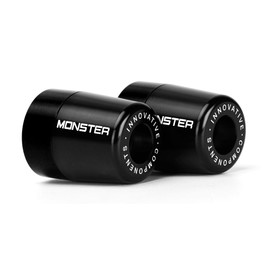 Mokiton Handle Bar Ends Hand Grips Plug Caps Compatible with Ducati Monster 696/796/797/821/937/1200/S/R | Motorcycle Balance Pad Monster Accessories (Black)