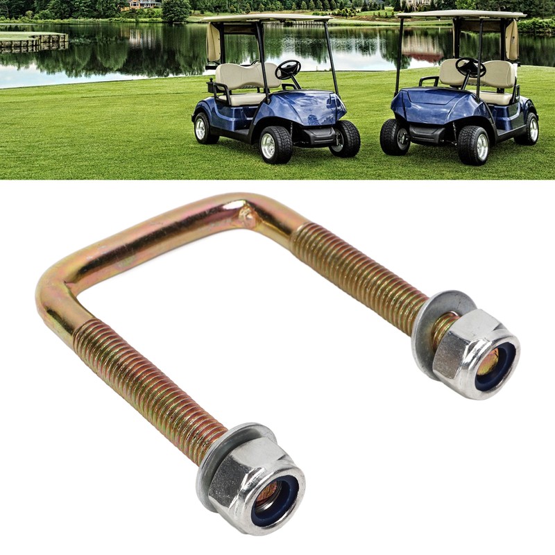 2pcs Golf Cart Leaf Spring U Bolt with Screw Nut