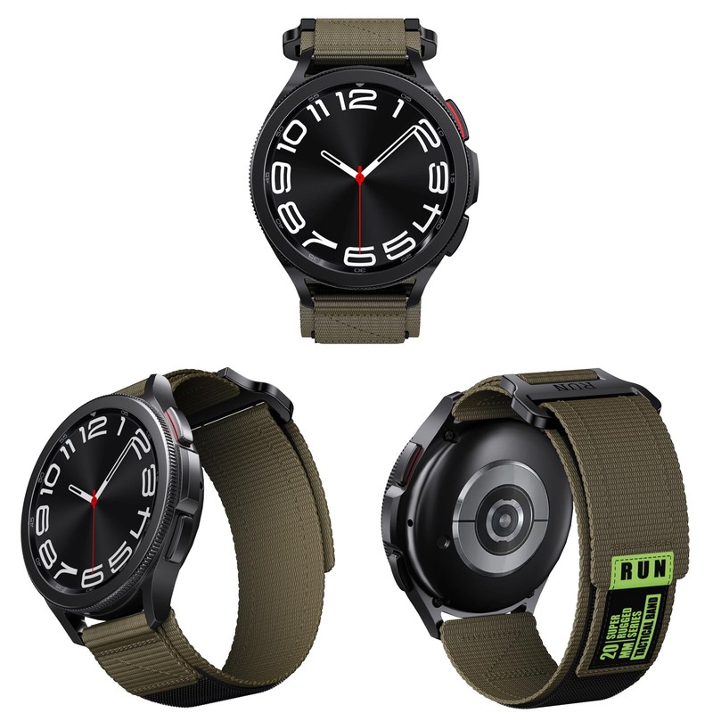 [SQHYWJ] Watch Strap Tactical Nylon Loop Watch Replacement Band 20mm