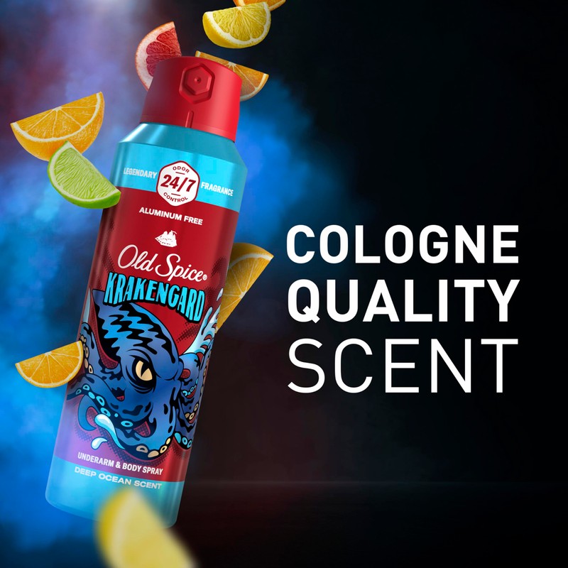 Old Spice Aluminum Free Body Spray for Men, 24/7 Odor