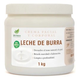 Crema De Leche De Burra Aclarante Humectante Premium 1 Litro Todo Tipo De Piel Día/noche